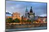 Old Architecture at Dusk on Street in Old Montreal in Canada-Songquan Deng-Mounted Photographic Print