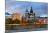 Old Architecture at Dusk on Street in Old Montreal in Canada-Songquan Deng-Mounted Photographic Print