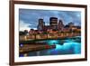 Old Architecture at Dusk on Street in Old Montreal in Canada-Songquan Deng-Framed Photographic Print