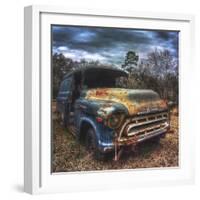 Old Auto Left to Rust in the Woods-Eric Tinsley-Framed Photographic Print