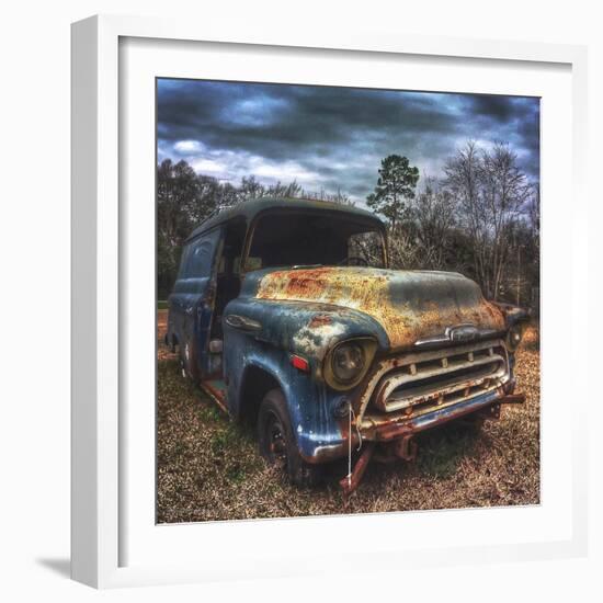 Old Auto Left to Rust in the Woods-Eric Tinsley-Framed Photographic Print