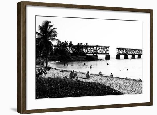 Old Bahia Honda Bridge Florida Keys - Bridges Roads-Philippe Hugonnard-Framed Photographic Print