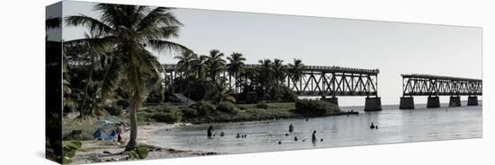 Old Bahia Honda Bridge Florida Keys - Bridges Roads-Philippe Hugonnard-Stretched Canvas