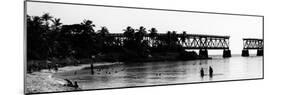 Old Bahia Honda Bridge Florida Keys - Bridges Roads-Philippe Hugonnard-Mounted Photographic Print