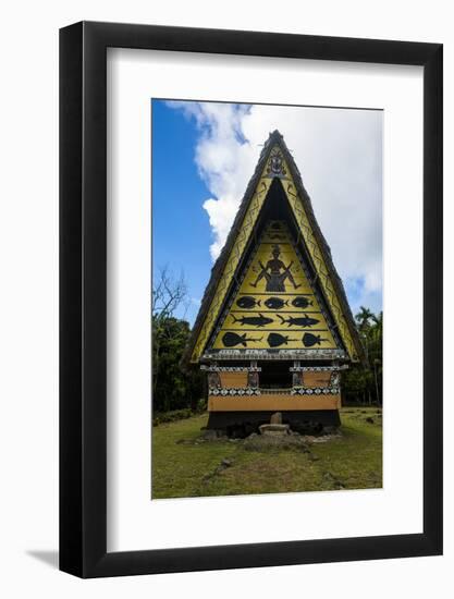 Old Bai, a Chief's House on the Island of Babeldoab, Palau, Central Pacific, Pacific-Michael Runkel-Framed Photographic Print