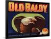 Old Baldy Brand - Upland, California - Citrus Crate Label-Lantern Press-Framed Art Print