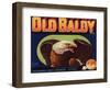 Old Baldy Brand - Upland, California - Citrus Crate Label-Lantern Press-Framed Art Print