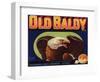 Old Baldy Brand - Upland, California - Citrus Crate Label-Lantern Press-Framed Art Print