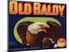 Old Baldy Brand - Upland, California - Citrus Crate Label-Lantern Press-Mounted Art Print