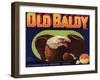 Old Baldy Brand - Upland, California - Citrus Crate Label-Lantern Press-Framed Art Print