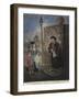 Old Ballad Singer Standing on a Street Corner, C1780-JR Smith-Framed Giclee Print