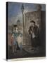 Old Ballad Singer Standing on a Street Corner, C1780-JR Smith-Stretched Canvas