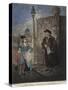 Old Ballad Singer Standing on a Street Corner, C1780-JR Smith-Stretched Canvas