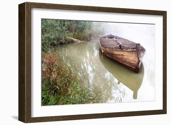 Old Barge 2-Wayne Bradbury-Framed Photographic Print