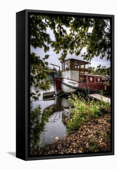 Old Barge-Nathan Wright-Framed Stretched Canvas