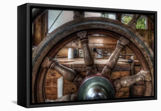 Old Barge-Nathan Wright-Framed Stretched Canvas