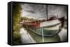 Old Barge-Nathan Wright-Framed Stretched Canvas