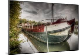 Old Barge-Nathan Wright-Mounted Photographic Print