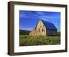 Old Barn and Spring Wheat Field-Terry Eggers-Framed Photographic Print