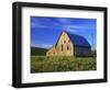 Old Barn and Spring Wheat Field-Terry Eggers-Framed Photographic Print