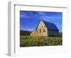 Old Barn and Spring Wheat Field-Terry Eggers-Framed Photographic Print