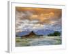 Old Barn and Teton Mountain Range, Jackson Hole, Wyoming, USA-Michele Falzone-Framed Photographic Print