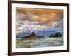 Old Barn and Teton Mountain Range, Jackson Hole, Wyoming, USA-Michele Falzone-Framed Photographic Print