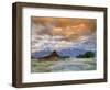 Old Barn and Teton Mountain Range, Jackson Hole, Wyoming, USA-Michele Falzone-Framed Photographic Print