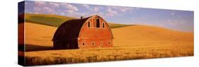 Old Barn in a Wheat Field, Palouse, Whitman County, Washington State, USA-null-Stretched Canvas