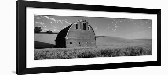 Old Barn in a Wheat Field, Palouse, Whitman County, Washington State, USA-null-Framed Photographic Print