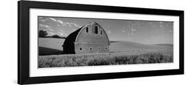 Old Barn in a Wheat Field, Palouse, Whitman County, Washington State, USA-null-Framed Photographic Print