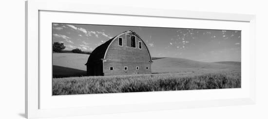 Old Barn in a Wheat Field, Palouse, Whitman County, Washington State, USA-null-Framed Photographic Print