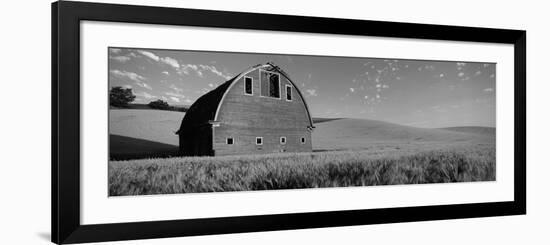 Old Barn in a Wheat Field, Palouse, Whitman County, Washington State, USA-null-Framed Photographic Print