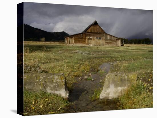 Old Barn in Antelope Flats, Grand Teton National Park, Wyoming, USA-Rolf Nussbaumer-Stretched Canvas