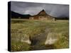 Old Barn in Antelope Flats, Grand Teton National Park, Wyoming, USA-Rolf Nussbaumer-Stretched Canvas