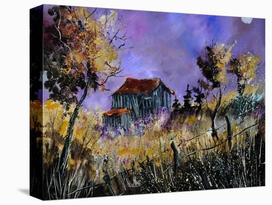 Old Barn In Ardennes-Pol Ledent-Stretched Canvas