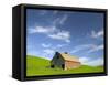 Old Barn in Wheat Field in Eastern Washington-Darrell Gulin-Framed Stretched Canvas