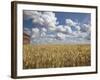 Old Barn in Wheat Field-Benjamin Rondel-Framed Photographic Print