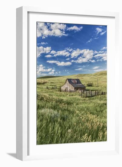 Old Barn, Montana, Usa-Peter Adams-Framed Photographic Print