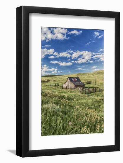 Old Barn, Montana, Usa-Peter Adams-Framed Photographic Print