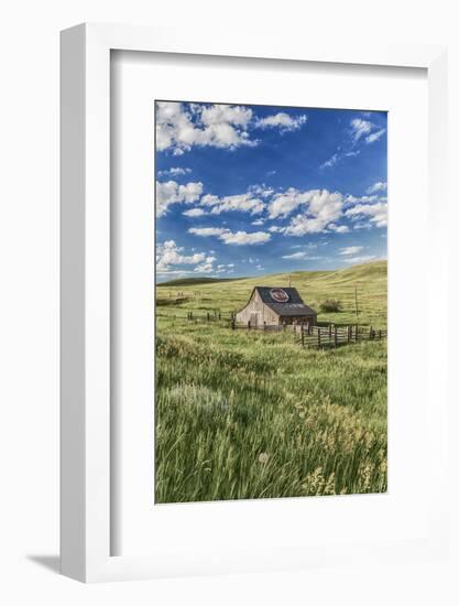 Old Barn, Montana, Usa-Peter Adams-Framed Photographic Print