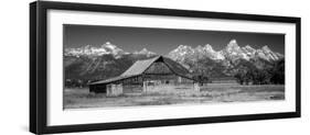 Old Barn on a Landscape, Grand Teton National Park, Wyoming, USA-null-Framed Photographic Print