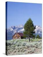 Old Barn, Sawtooth National Recreation Area, Idaho, USA-Jamie & Judy Wild-Stretched Canvas