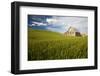 Old Barn Surrounded by Spring Wheat Field, Pr-Terry Eggers-Framed Photographic Print