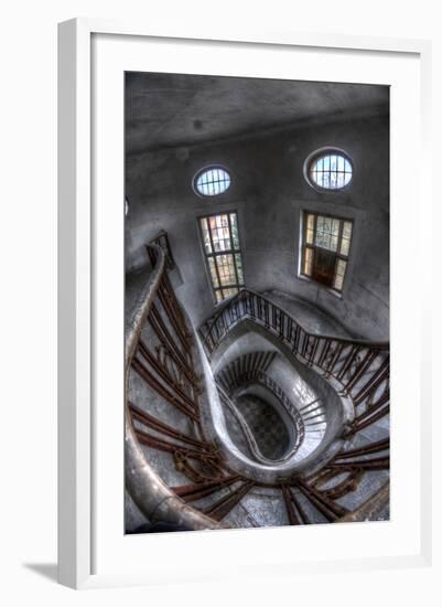 Old Barracks Near Berlin with Stairs-null-Framed Photographic Print