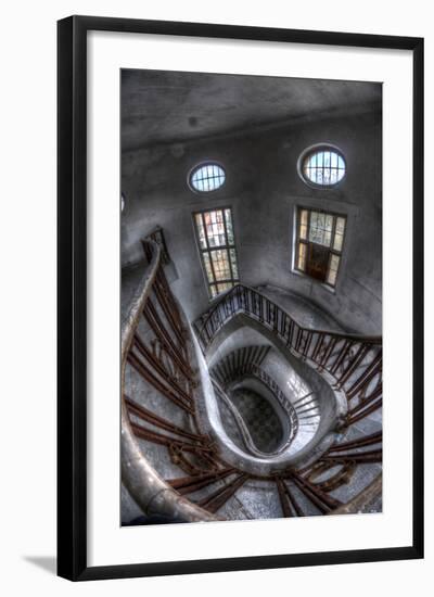 Old Barracks Near Berlin with Stairs-null-Framed Photographic Print