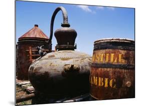 Old Barrel and Storage Tank, Saint Martin, Caribbean-Greg Johnston-Mounted Photographic Print