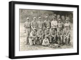 Old Baseball Team Photograph-null-Framed Art Print