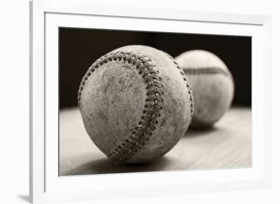 Old Baseballs-Edward M. Fielding-Framed Photographic Print