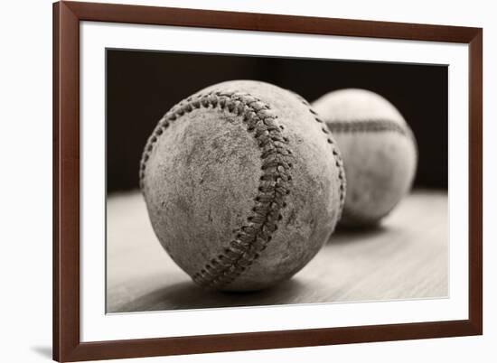 Old Baseballs-Edward M. Fielding-Framed Photographic Print